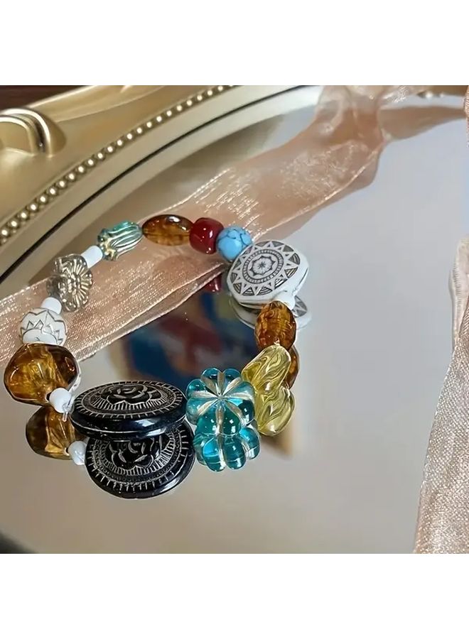 25g Retro Baroque Beads For DIY Jewelry Bracelets Vintage Butterfly Heart Flower Design - Image 5